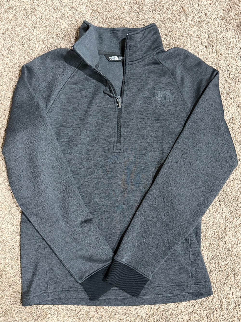 The North Face Men's Charcoal Heather 1/4 Zip Pullover